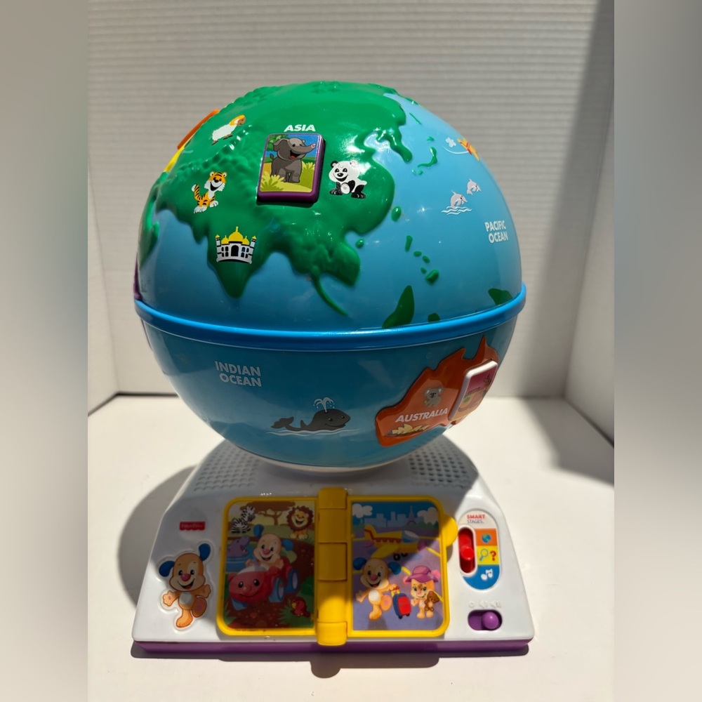 Fisher-Price Laugh & Learn Globe Maps Interactive Talk & Music 2016 Working